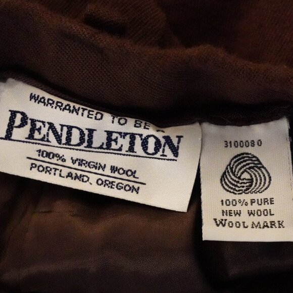 Pendleton, 100% Virgin Wool Straight Trouser Dress Pants, Brown - Picture 8 of 10